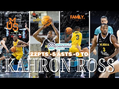 Kahron Ross leads all scorers for BC Nokia in BCL Qualification play! 22 PTS | 5 ASTS | 0 TO |