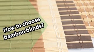 For outdoor use, choose oiled bamboo blinds. Look for custom sizes and standard sizes in our webshop.