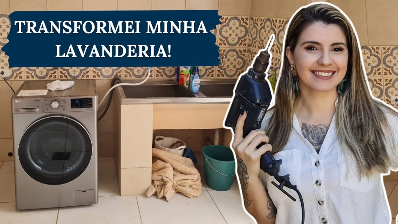 I TRANSFORMED MY LAUNDRY ROOM! (spending little!) - #dolixoaluxo