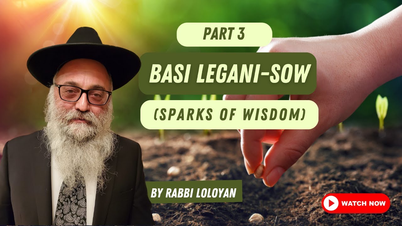 Rabbi Loloyan - Basi Legani SOW(Sparks Of Wisdom) Pt.3