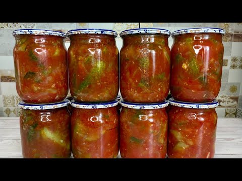 ОГІРКИ на ЗИМУ/Найсмачніший салат з огірків на зиму без стерилізації/