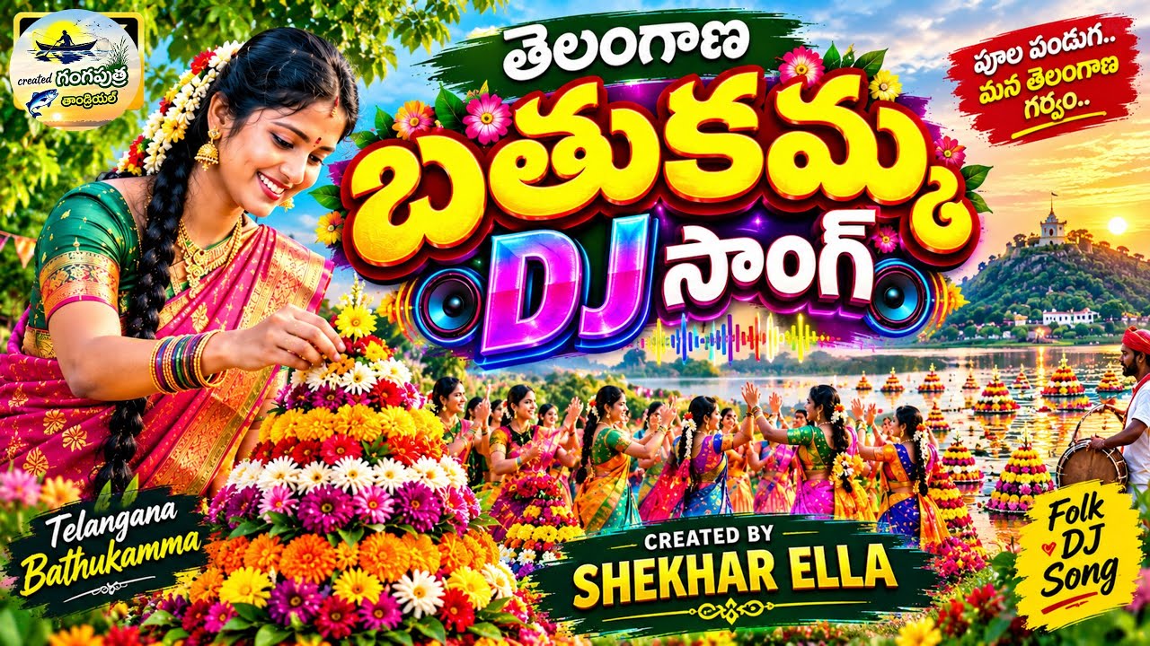 బతుకమ్మా బతుకమ్మా  Latest Dj Folk  Song 2026 ! Gangaputhra Folk Songs telugu!Telangana Folk Song !