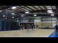 Live practice (setter on far court with long sleeve)