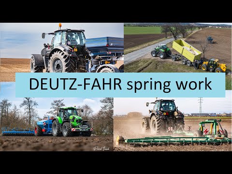 Jarní práce s 2x DEUTZ-FAHR 7250 TTV | Smyk | Přihnojení Bogballe M2| Setí Lemken - Solitair 12