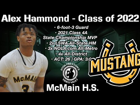 Alex Hammond (McMain 2022 G) - Senior Highlights vs. Liberty, Zachary, Karr & BTW