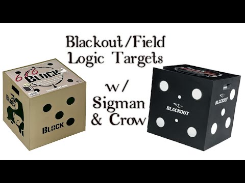 Blackout & Field Logic 6x6 Archery Targets. 👍🏼