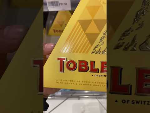 SWISS MILK CHOCOLATE  WITH HONEY & ALMOND SALTED CARAMELISED ALMONDS #shorts #toblerone