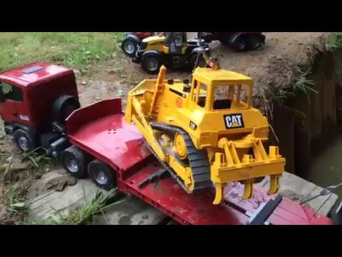 Best of Bruder RC Heavy Haulage! Trucks, Low loaders, Tractors, Excavators l just For Kids