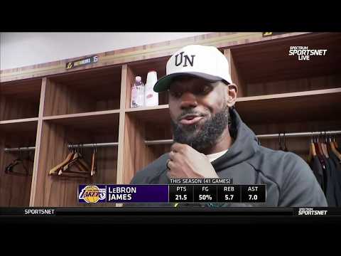 LeBron James POSTGAME INTERVIEWS | Los Angeles Lakers DESTROY Golden State Warriors 129-101