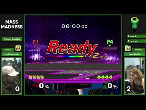 Mass Madness 50 SSBM - OUG | Electroman (Fox) vs. bonfire10 (Sheik) - Melee WQF