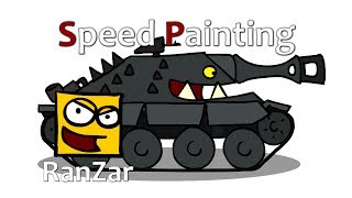Speed Painting Hetzer. RanZar. Рандомные Зарисовки