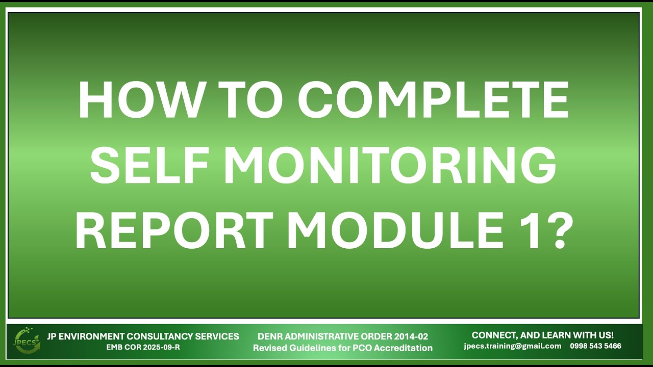 Module 1 Self Monitoring Report
