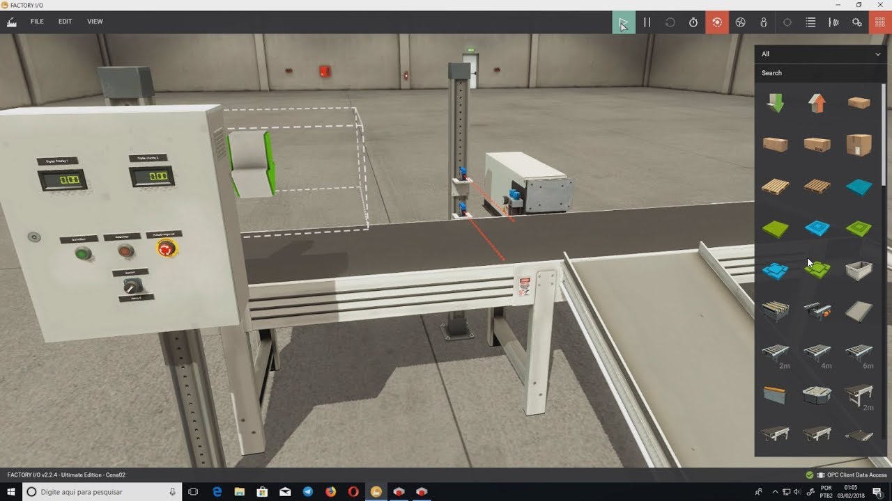 Simulador de CLP: CODESYS + FACTORY IO #01