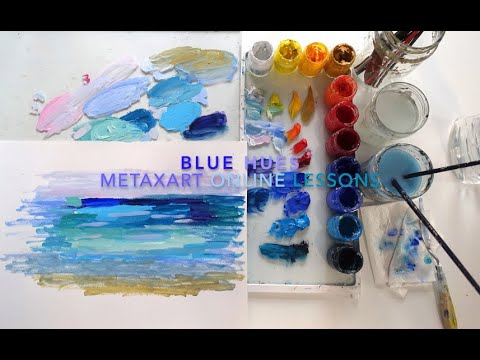 How to paint the blue hues of the sea - MetaxArt Tutorial