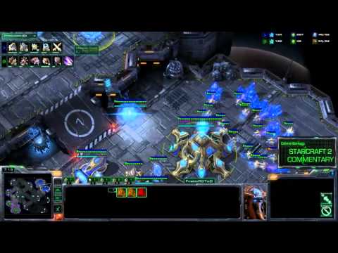 Starcraft 2  Tod (P) v Minimath (Z)  - Commentary by Colonel Barker