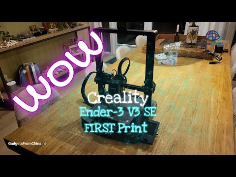 GadgetsFromChina - Creality Ender 3 V3 SE - First print  !WOW!