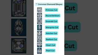 Know Your Diamonds💎 Top Diamond Shapes Explained in 30 Seconds! #shorts #shortsvideo #shortsfeed