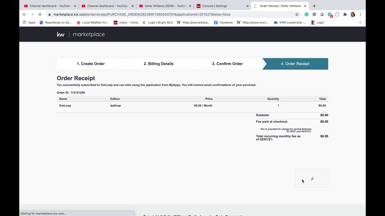 Connecting your Dotloop to Command