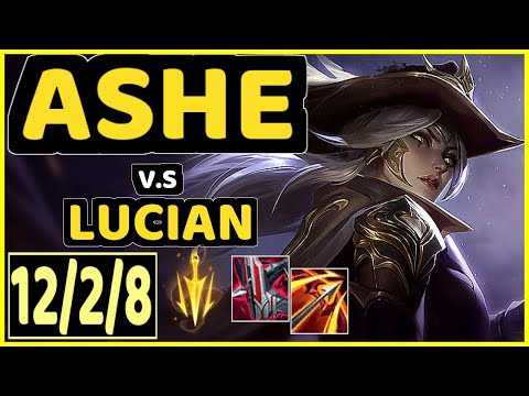 ZVEN (ASHE) vs LUCIAN - 12/2/8 KDA BOTTOM ADC CHALLENGER GAMEPLAY - NA