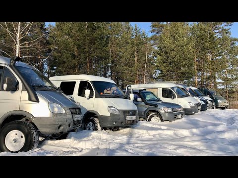 Six Sable 4x4 and Prado. Departure of the Sable 4x4 Ural club. Shikhans of the Shaitanskoye Lake ...