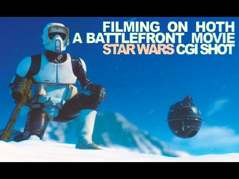 Filming on Hoth a Battlefront movie - Star Wars CGI shot