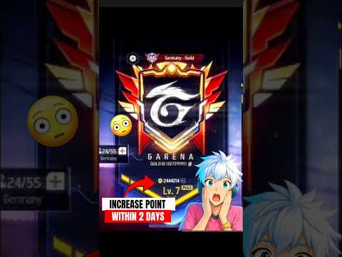 "How To Increase Guild Level"👑🔥#shorts #freefire