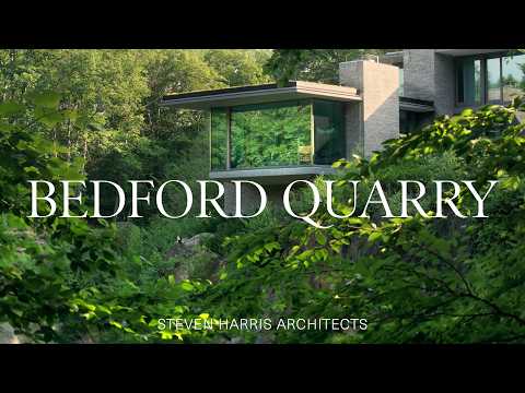 Inside An Architectural Home Built Into the Landscape Above An Abandoned Quarry (House Tour)