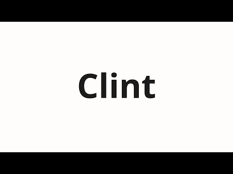How to pronounce Clint