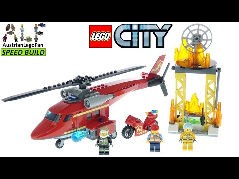 Vidéo LEGO City 60281 : L'hélicoptère de secours des pompiers