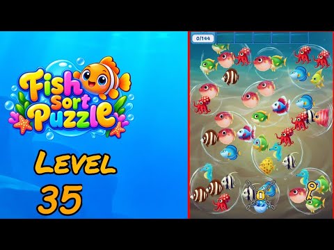 Fish Sort Puzzle Level 35 Walkthrough thumbnail