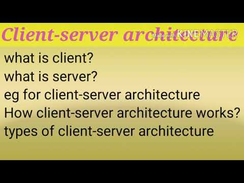 Client - server architecture || client || server || tires of architecture