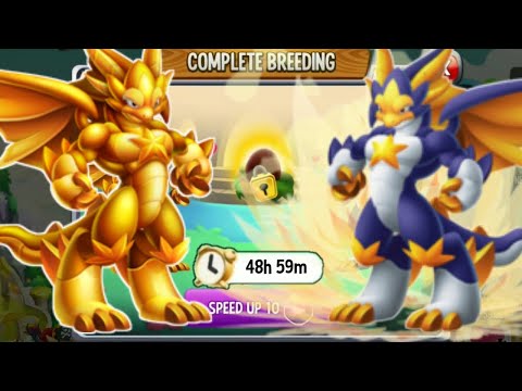 Breeding Golden Star Dragon With High Star Dragon | Dragon City