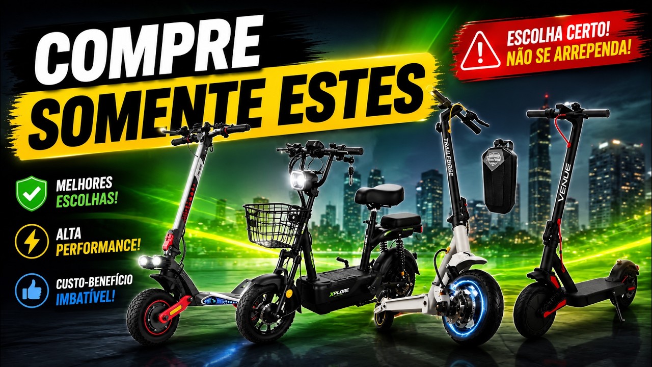 TOP 5: Os Melhores Patinetes Elétricos para Mudar as Suas Férias! (Do Barato ao Monstro) 🚀