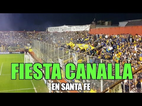 "Hinchada canalla en Santa Fe - ROSARIO CENTRAL" Barra: Los Guerreros • Club: Rosario Central • País: Argentina