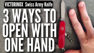 👌How To Open a Swiss Army Knife With One Hand