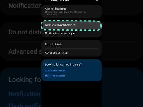 How to see detailed notifications on the lock screen in Samsung | #samsung | #shorts