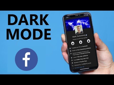 How to Enable Dark Mode on Facebook Android 2020 Video