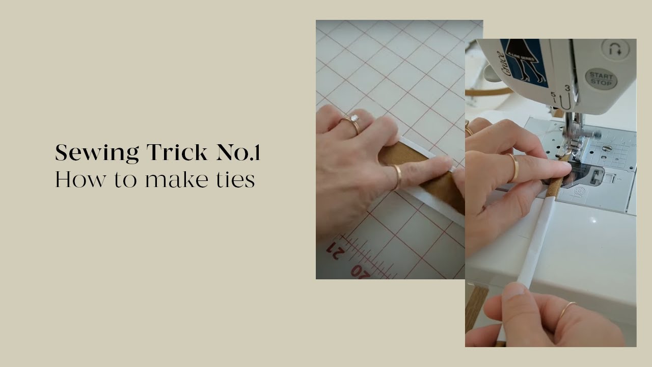 Sewing Trick: How To Sew Ties and Straps Quick