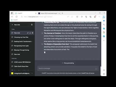 ChatGPT Spirituality ACIM Lesson 196 - It can be but myself I crucify