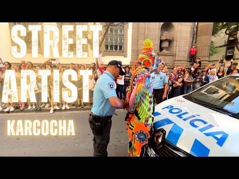 Nadie lo esperaba - Karcocha en Madeira Street Art Festival se fue con la Policia 🇵🇹