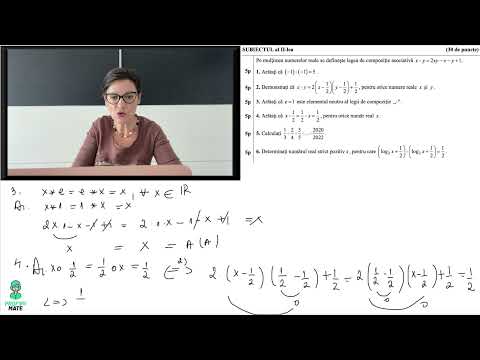 Model Bacalaureat 2022,  Matematică, Pedagogic