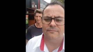 Cabos rompidos na rua Trajano Grácia