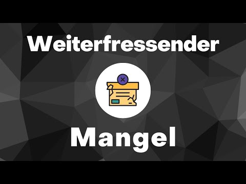 Weiterfressender Mangel (Weiterfresserschaden) - § 823 I BGB