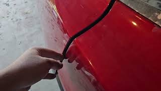 Tesla Model X Falcon door replacement at home Final