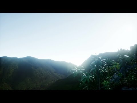 Mountain and Field Landscape with Palms | Motion Graphics - Videohive template