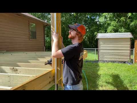 Barret's Deck Project - EP 8 - Mounting Handrail Posts