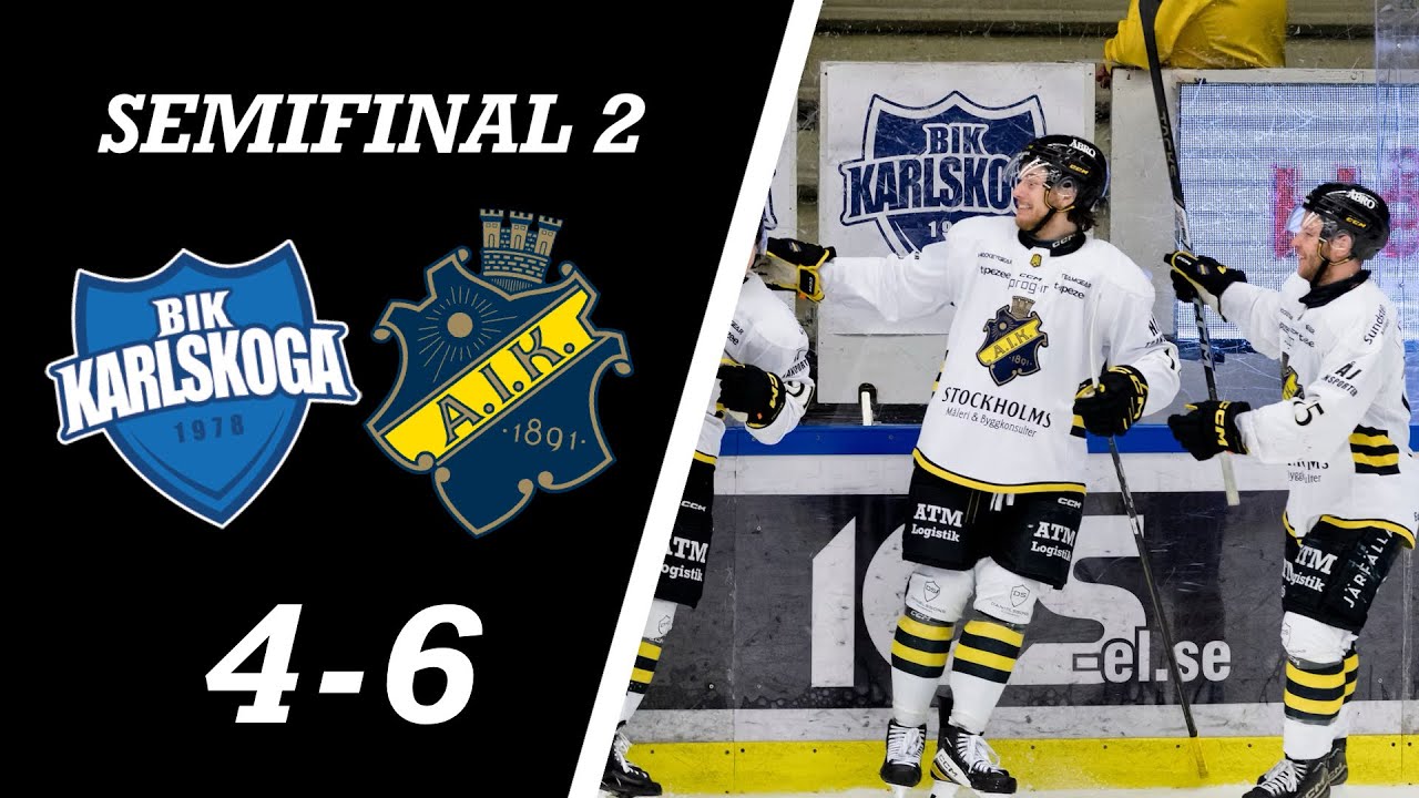 BIK Karlskoga - AIK | Höjdpunkter | Semifinal 2 av 7 | Hockeyallsvenskans Slutspel 2024/25