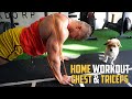 FULL BANDED Chest and Tricep Workout | HOME ROUTINE