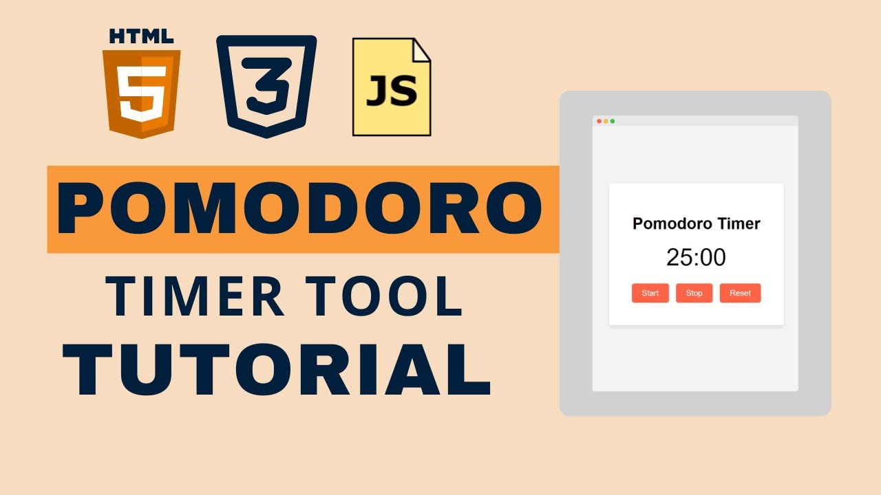 How to create a Pomodoro timer using HTML, CSS and JavaScript