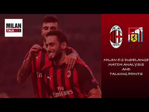 AC Milan 5-2 Dudelange: Second-half blitz seals comeback win